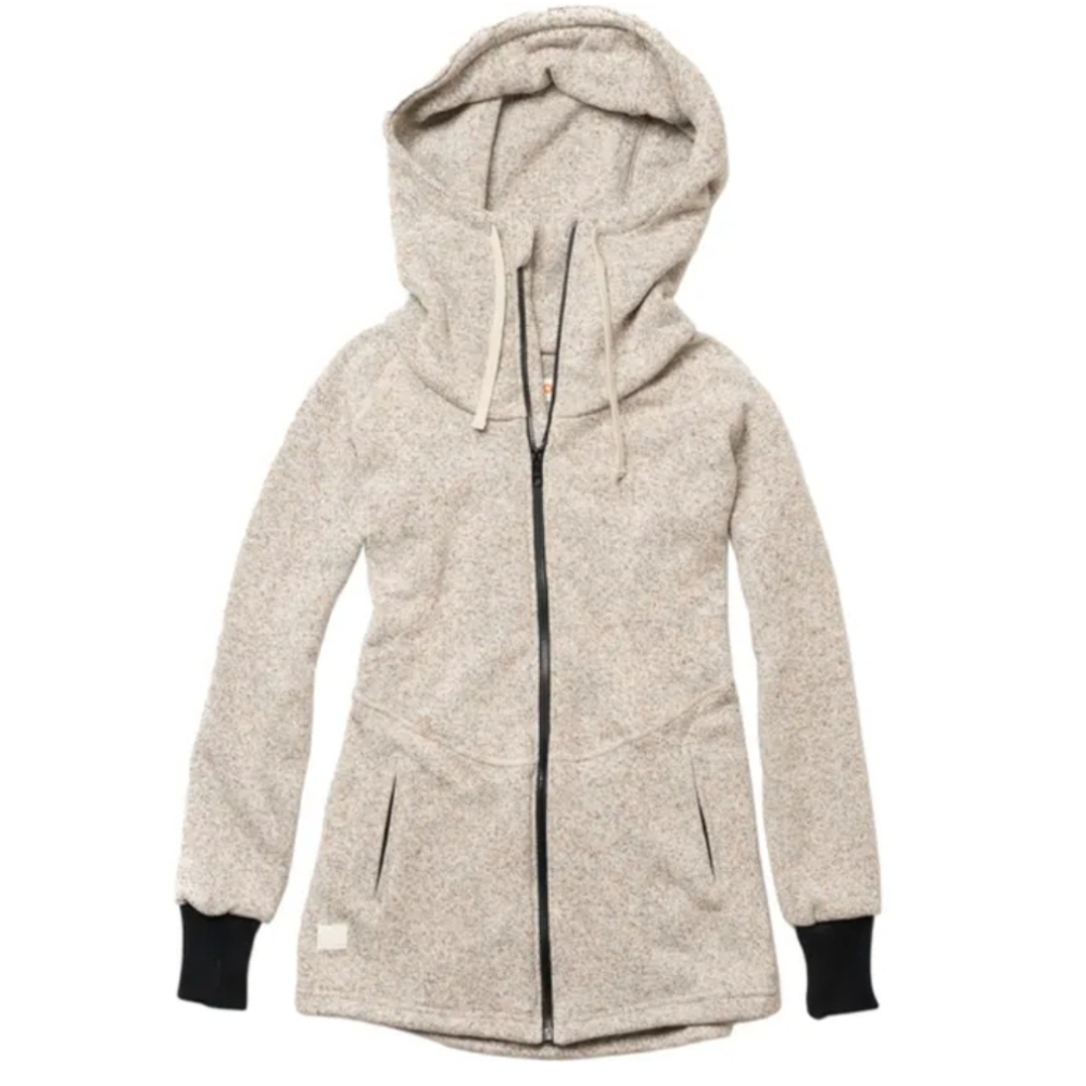 DESO Women’s Wanderer Zip Hoodie Jacket Size XS White Pepper
